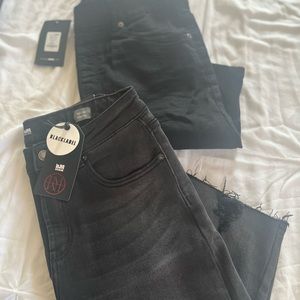 Black Denim Shorts for Sale Size Large!!